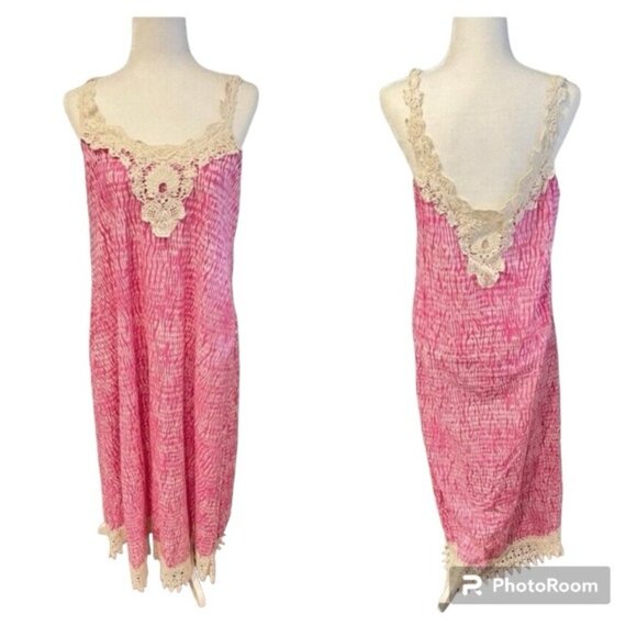 Soft Surroundings Crochet Trim Maxi Dress - Picture 9 of 9